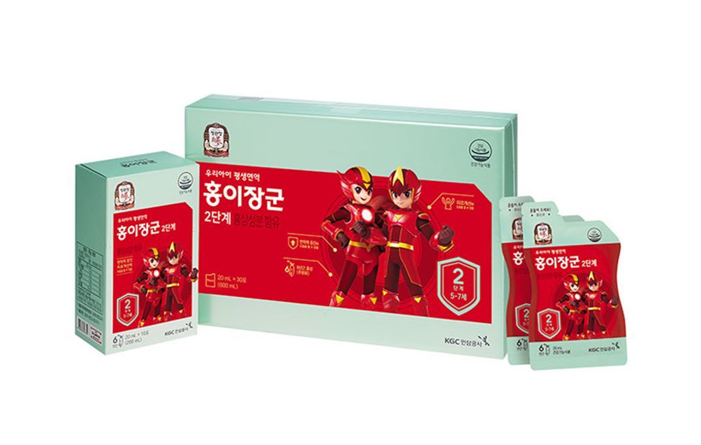 Nước hồng sâm trẻ em từ 5-7 tuổi KGC Kid Tonic Step 2