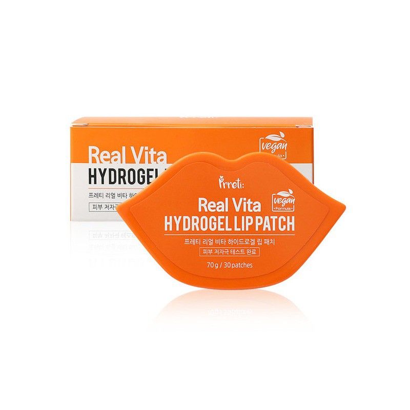 Mặt nạ môi Prreti Real Vita Hydrogel Lip Patch Hộp 30 miếng