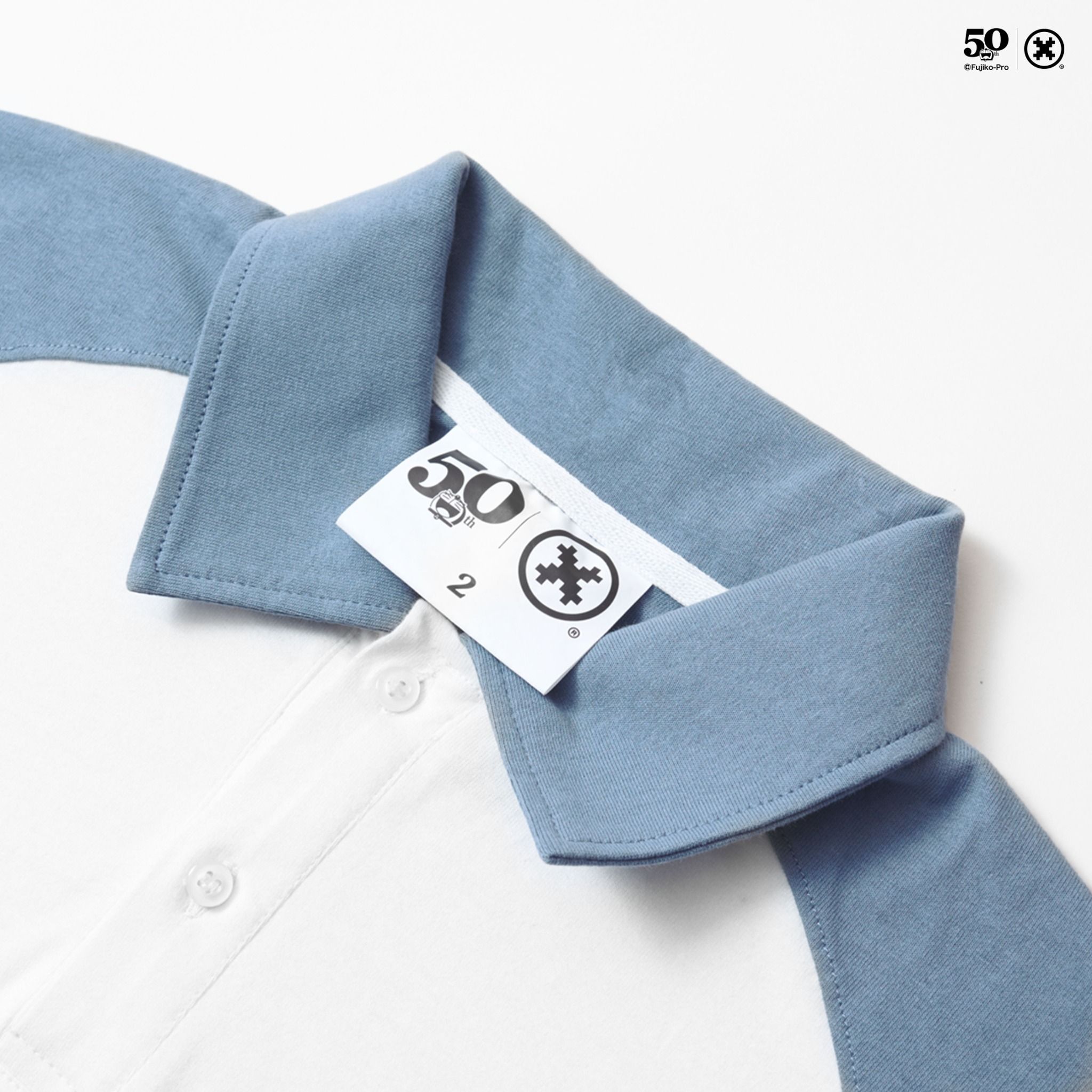  Doraemon + Collectors Stone Blue Polo "Dorayaki" 