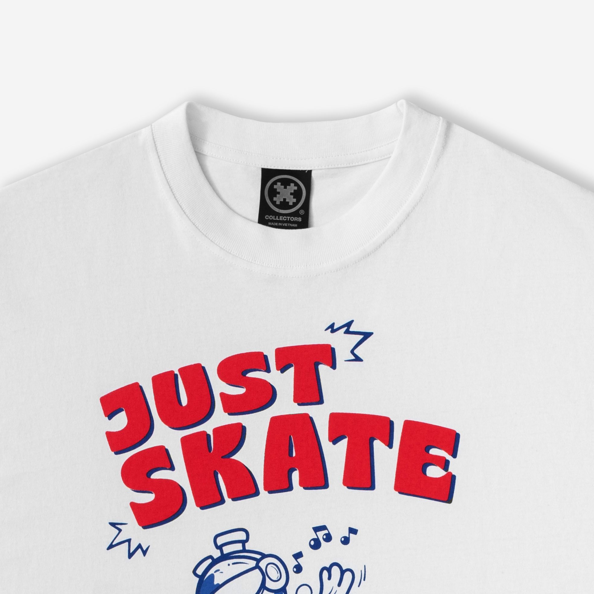  Dr.Bon White Tee “Skater” 