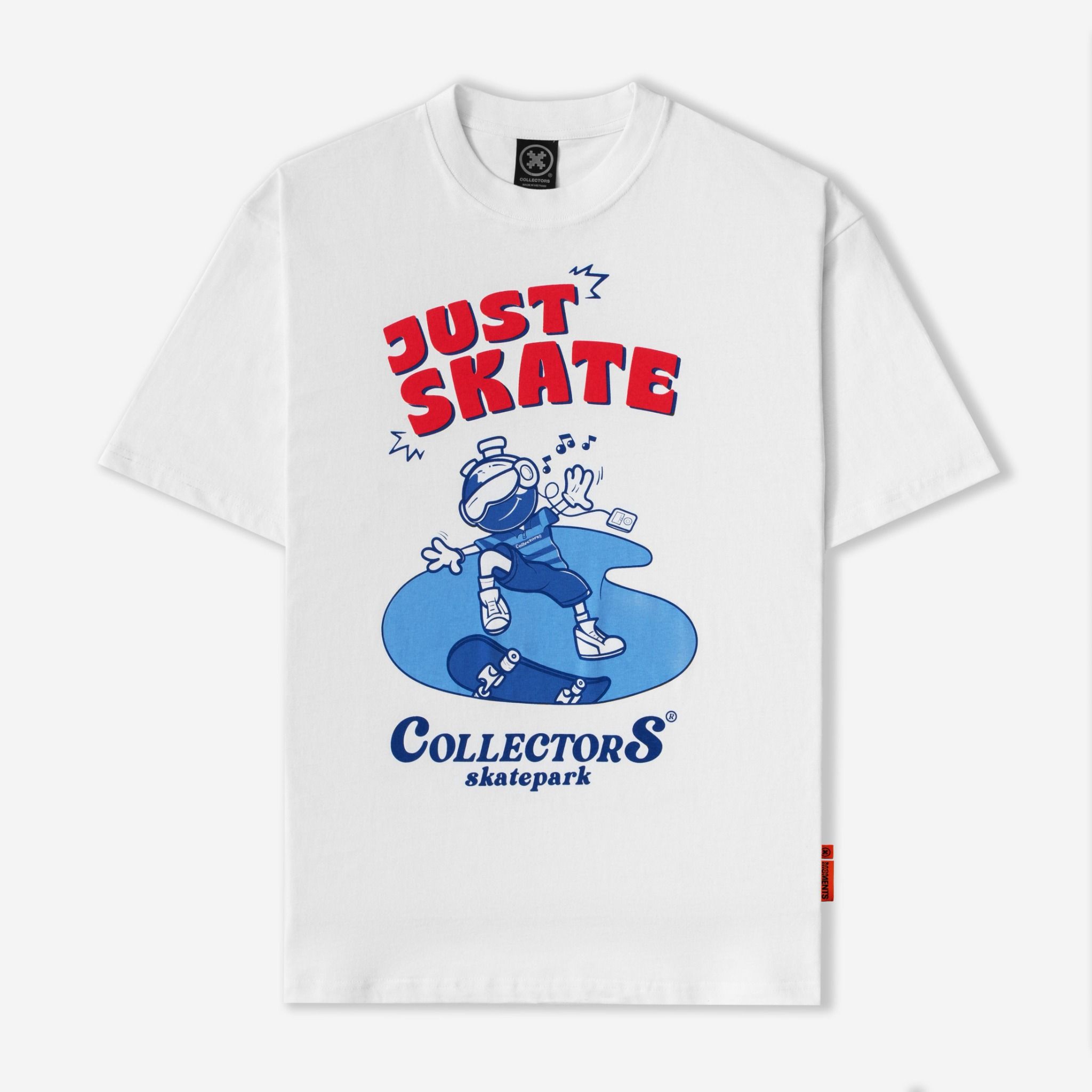  Dr.Bon White Tee “Skater” 