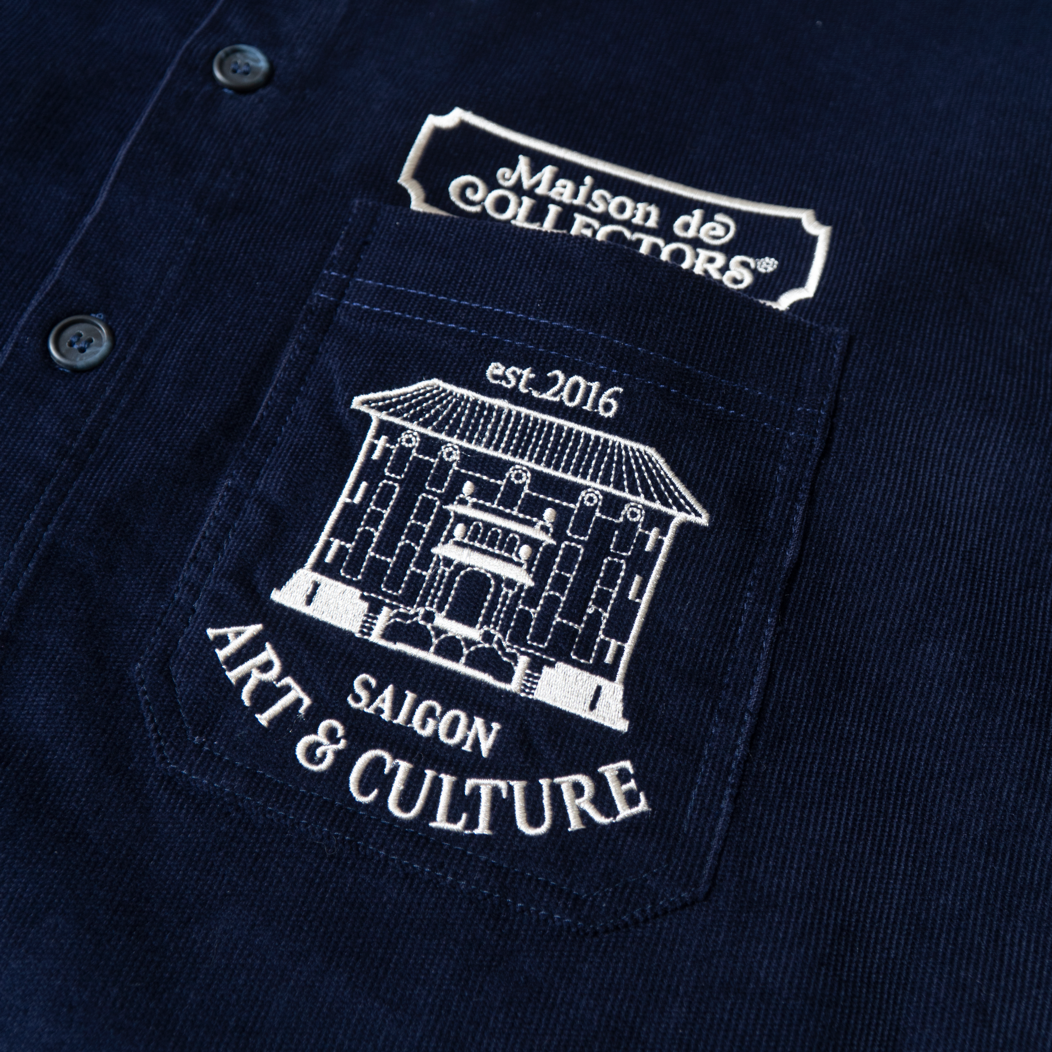  Maison Navy Explorer Shirt 