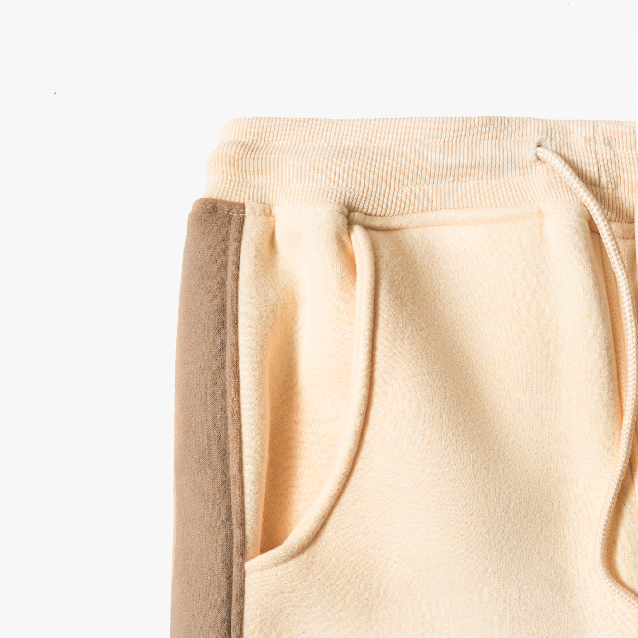  University Beige Sweatpants "Cut & Sew” 