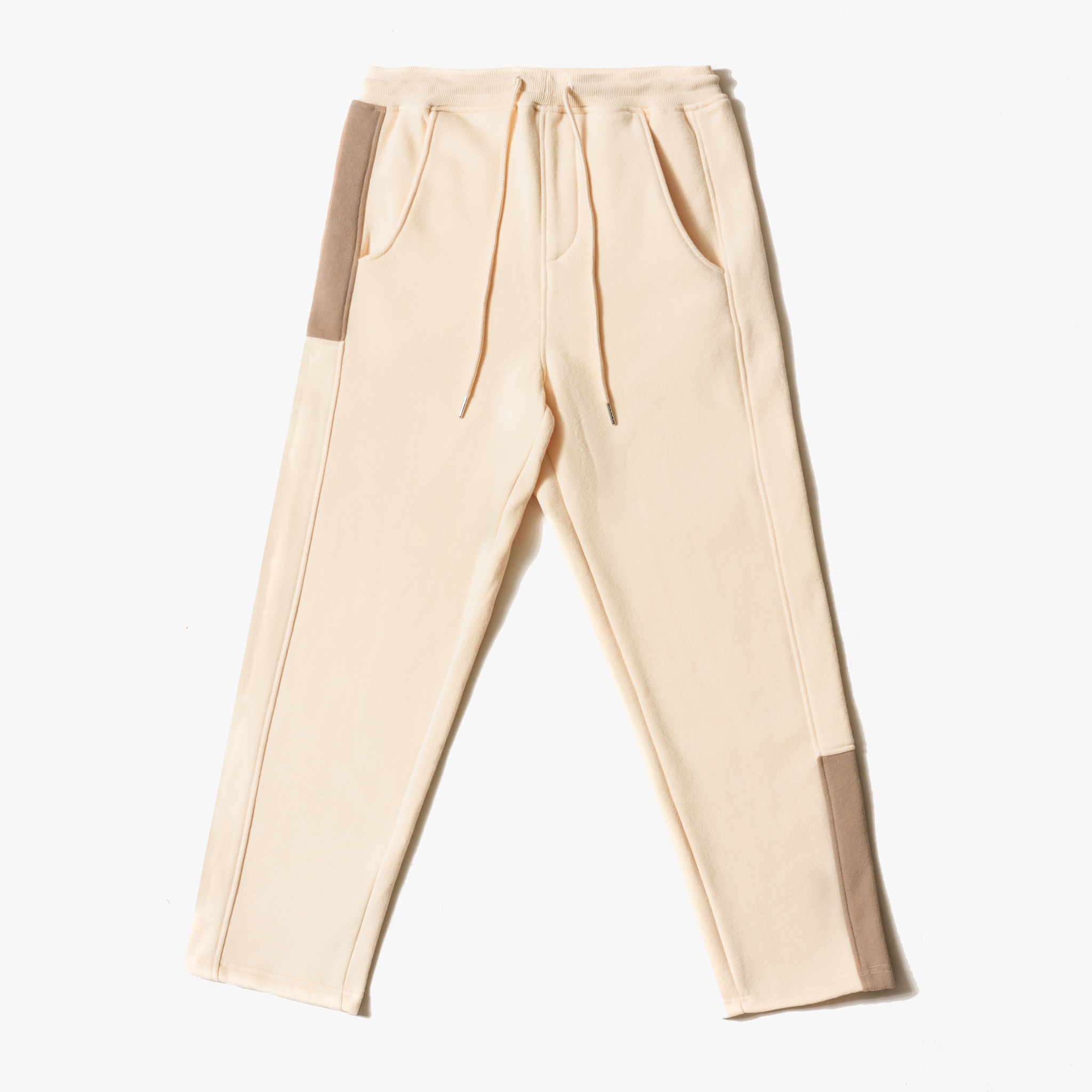  University Beige Sweatpants "Cut & Sew” 