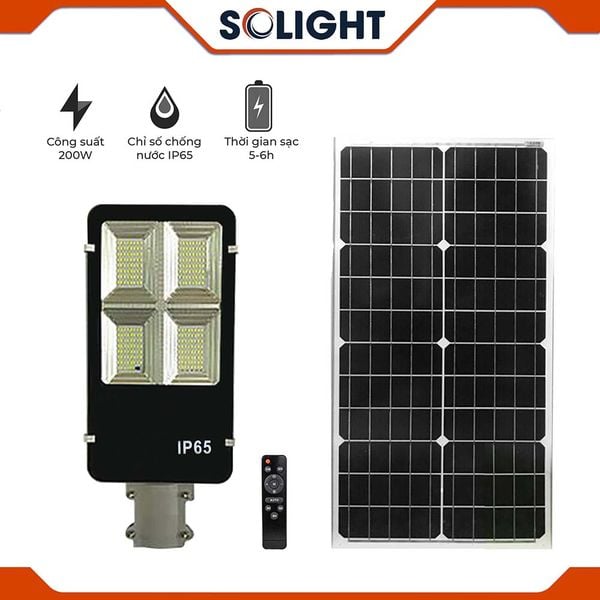 ĐÈN NĂNG LƯỢNG MẶT TRỜI 200W SL013 SOLIGHT