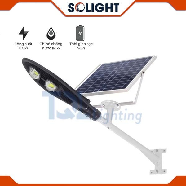 Đèn đường lá năng lượng mặt trời 100W SL-L010