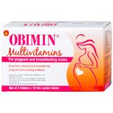  Obimin Multivitamins Hỗ Trợ Cung Cấp Dưỡng Chất Thiết Yếu Cho Phụ Nữ Mang Thai & Cho Con Bú Hộp 30 Viên 
