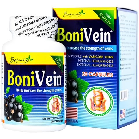  Viên uống BoniVein Botania hỗ trợ tăng sức bền của tĩnh mạch (30 viên) 