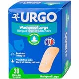  Băng cá nhân ít thấm nước Urgo Washproof Large bảo vệ vết thương khỏi nước (30 miếng) 
