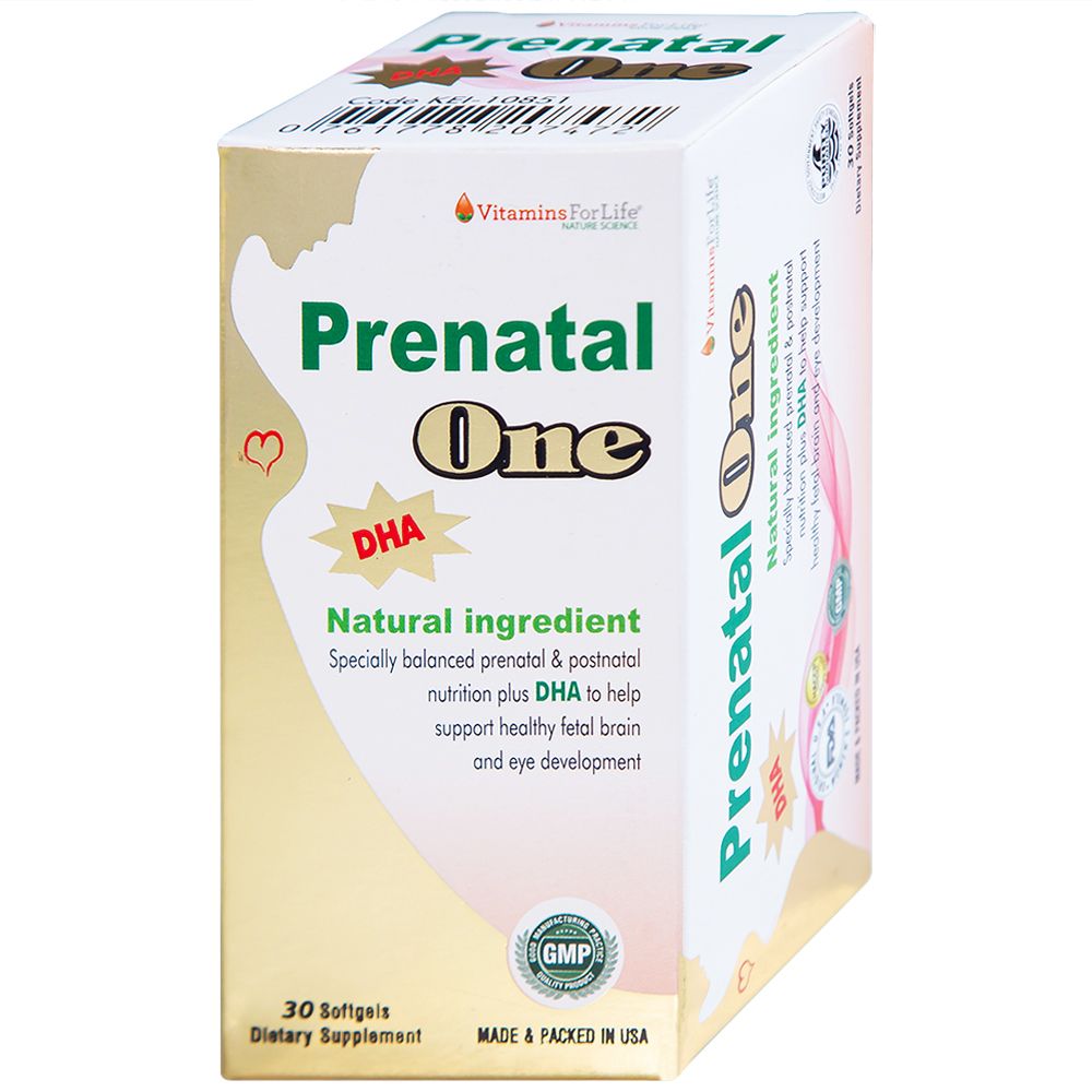  Viên uống Prenatal One Vitamins For Life cung cấp DHA, Vitamin và khoáng chất thiết yếu (30 viên) 