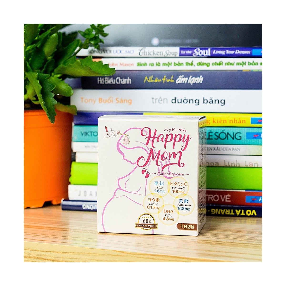  Viên uống Happy Mom Jpanwell bổ sung vitamin và khoáng chất (60 viên) 