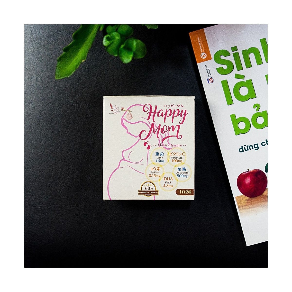  Viên uống Happy Mom Jpanwell bổ sung vitamin và khoáng chất (60 viên) 