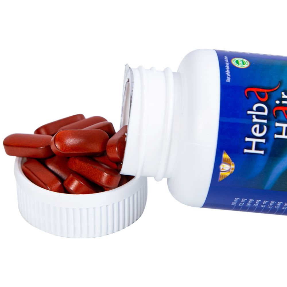  Viên uống Herba Hair Kingphar bổ huyết, hỗ trợ làm đen tóc (60 viên) 