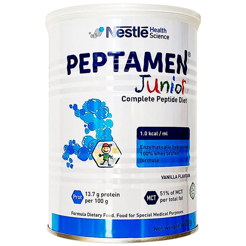  Sữa Peptamen Junior Nestlé bổ sung dinh dưỡng chuyên biệt cho bệnh nhi suy yếu trên 1 tuổi (400g) 
