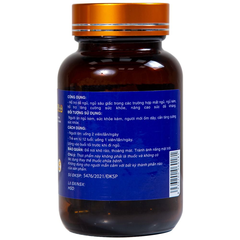  Viên uống Trùng Thảo Gold Thành Công hỗ trợ dễ ngủ, ngủ sâu giấc (30 viên) 
