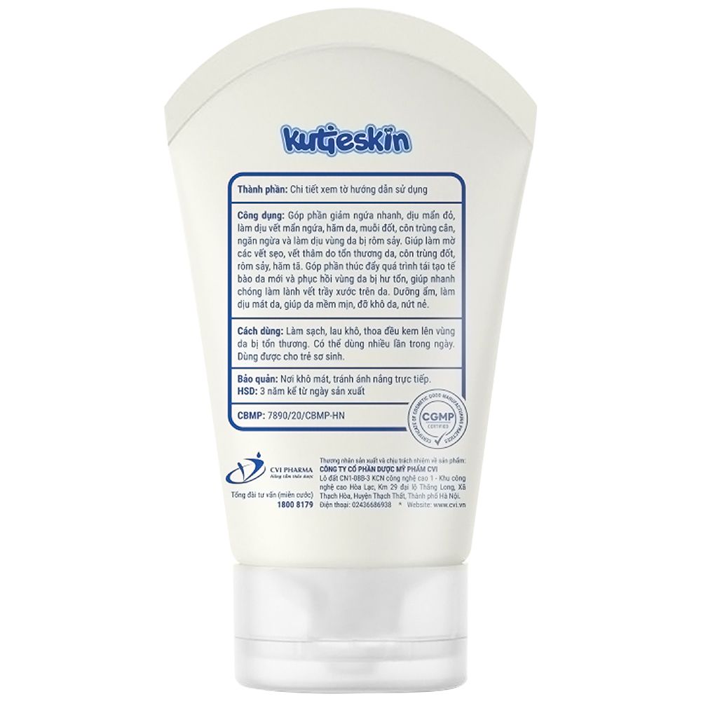  Kem bôi dịu da cho bé Kutieskin giảm mẩn ngứa, ngừa thâm sẹo (30g) 