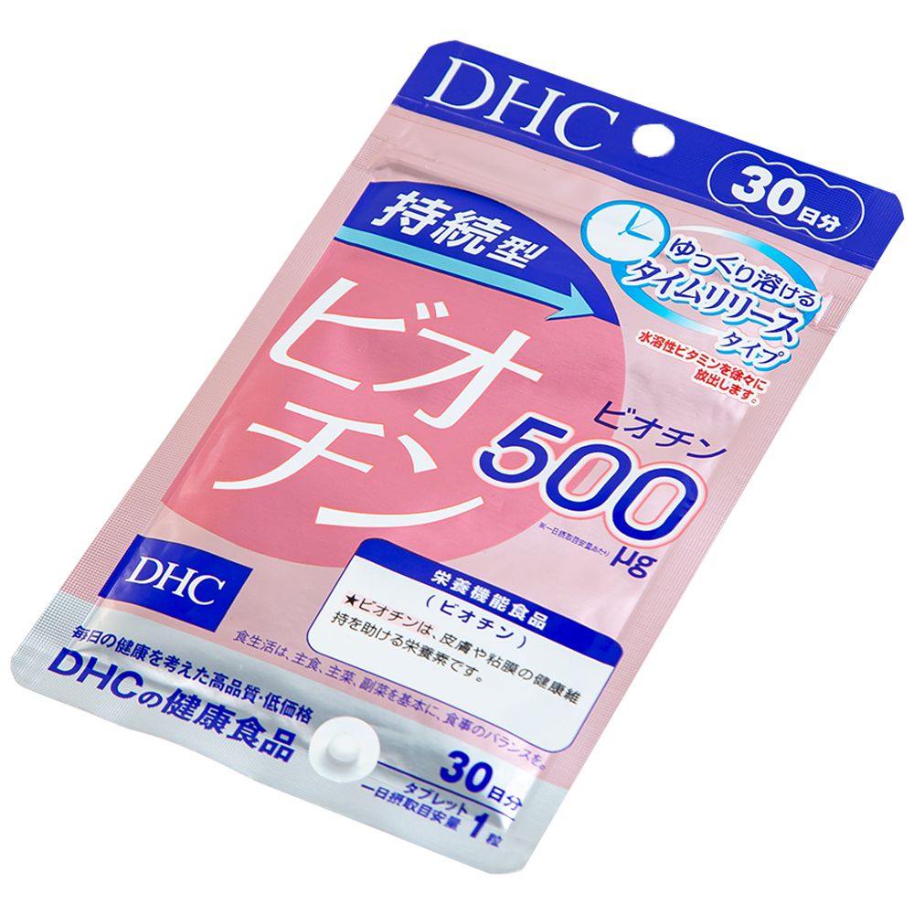  Viên uống DHC Sustained Release Biotin bổ sung biotin cung cấp dưỡng chất cho da và tóc (30 viên) 