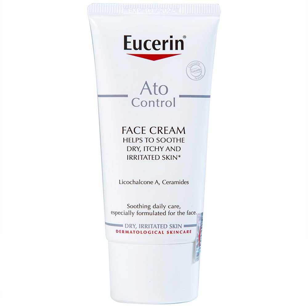  Kem dưỡng da mặt Eucerin AtoControl Face Cream giảm khô, ngứa và mẩn đỏ (50ml) 