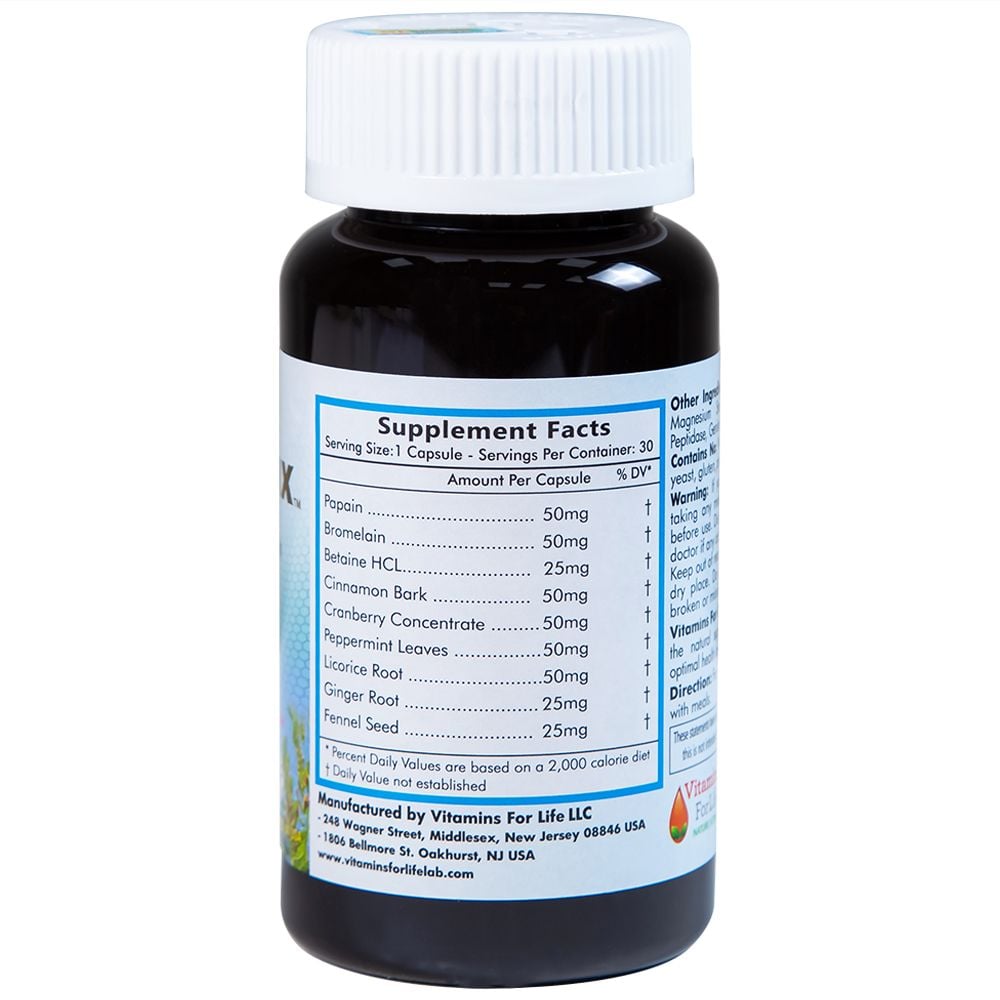  Viên uống Gasso Max Vitamins For Life bổ sung enzyme và các thảo mộc, hỗ trợ tiêu hóa tốt (30 viên) 