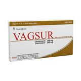  Thuốc Vagsur điều trị nấm âm đạo (1 vỉ x 10 viên) 