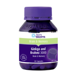  Viên uống Ginkgo And Brahmi 3000 Henry Blooms hỗ trợ hoạt huyết (Hộp 30 viên) 
