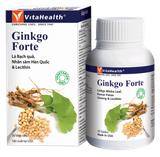  Thực phẩm bảo vệ sức khỏe VitaHealth Ginkgo Forte hỗ trợ hoạt huyết, dưỡng não (30 viên) 