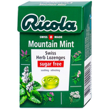  Kẹo ngậm không đường Ricola Mountain Mint giúp thông cổ, giảm ho (40g) 
