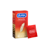  Hộp 12 Bao Cao Su Durex Fetherlite 52.5mm Hỗ Trợ Tạo Cảm Giác Mỏng Nhẹ An Toàn 