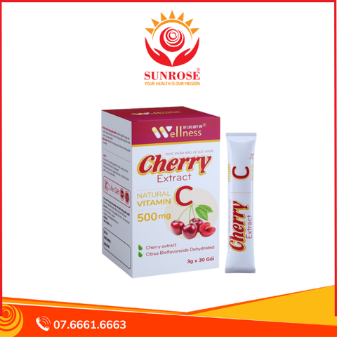  Vitamin C tăng đề kháng – Cherry Extract – 30 gói 
