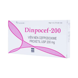  Thuốc Dinpocef-200mg hỗ trợ điều trị nhiễm trùng (Hộp10 viên) 