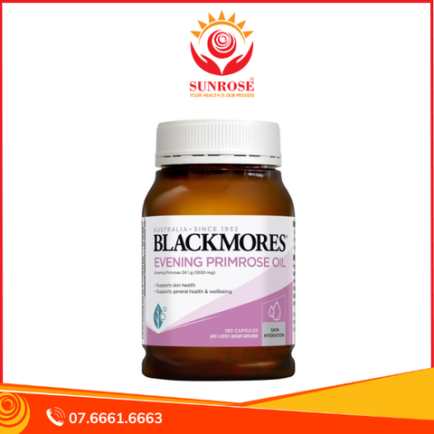  Viên uống Blackmores Evening Primrose Oil hỗ trợ làn da khỏe mạnh, dưỡng ẩm da (190 viên) 