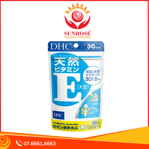  Viên uống bổ sung vitamin E DHC hỗ trợ hạn chế lão hóa da 30 ngày - 30 viên 