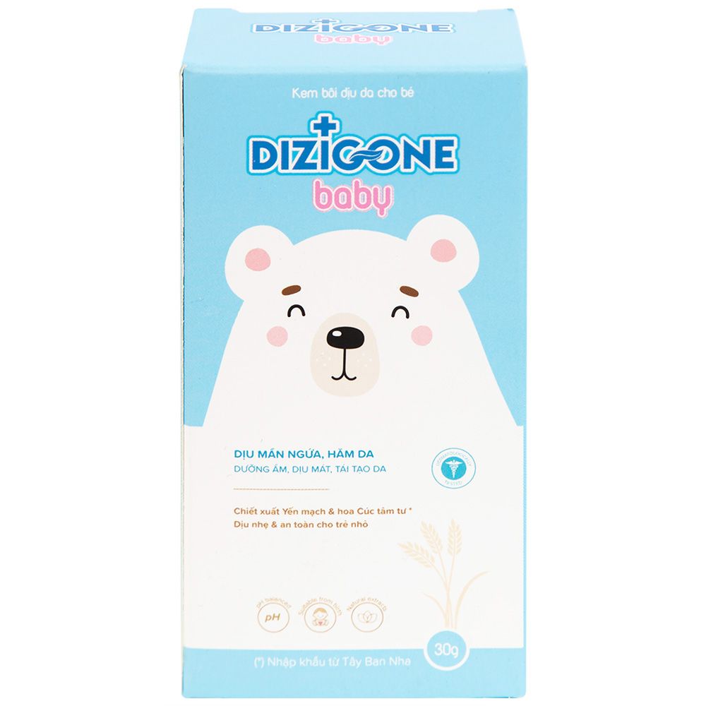  Kem bôi Dizigone Baby làm dịu da mẩn ngứa, hăm da cho bé (30g) 
