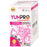  Men vi sinh Yunpro strawberry 2g DHG Pharma bổ sung lợi khuẩn bổ sung lợi khuẩn, giúp tăng cường hệ vi sinh đường ruột (20 gói) 