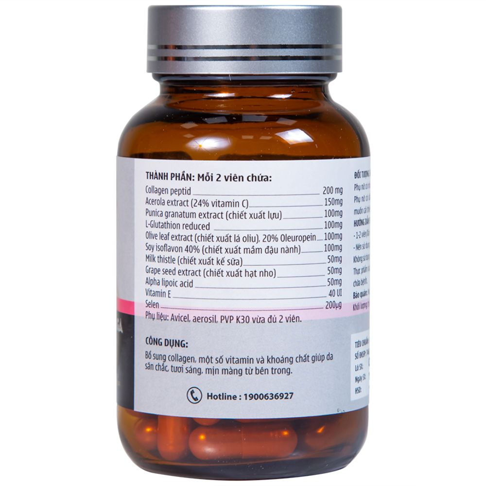  Viên uống Queenmax Naga Extra Vesta bổ sung Collagen, một số Vitamin và khoáng chất (30 viên) 