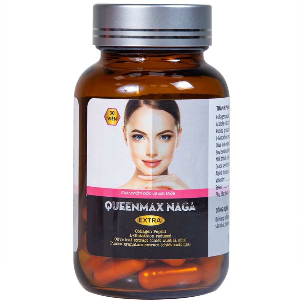  Viên uống Queenmax Naga Extra Vesta bổ sung Collagen, một số Vitamin và khoáng chất (30 viên) 