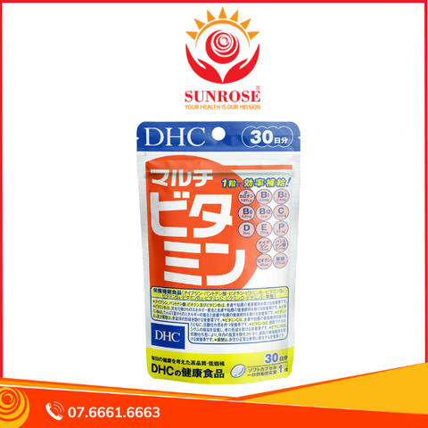  Viên uống DHC Multi Vitamins (New) bổ sung các vitamin cho cơ thể, hỗ trợ bồi bổ sức khỏe (30 viên) 