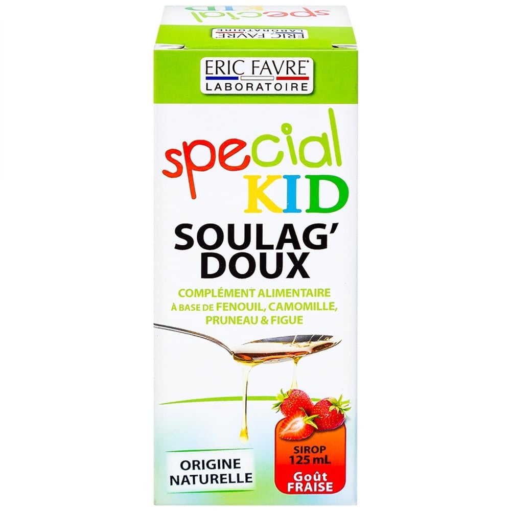  Siro Special Kid Soulag'Doux hỗ trợ nhuận tràng, giúp kích thích tiêu hóa (125ml) 