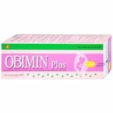  Obimin Plus Hỗ Trợ Cung Cấp Đầy Đủ Dưỡng Chất Cho Thai Phụ & Thai Nhi Trong Bụng Hộp 30 Viên 