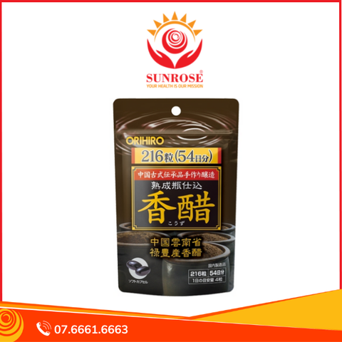  Thực phẩm bảo vệ sức khỏe ORIHIRO KOZU Capsule Economical pack - 216 viên 