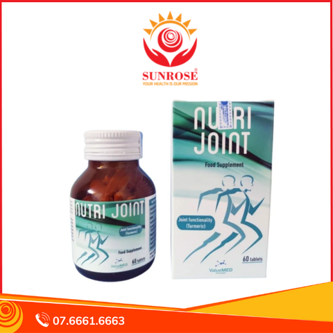  NUTRI JOINT viên uống Tpbvsk - Cung Cấp Dưỡng Chất Cho Khớp, Duy Trì Chức Năng Hoạt Động Bình Thường Của Khớp, Hàng chuẩn San Marino, Hộp/ 60 Viên. 