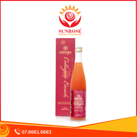  COLLAGEN HEBORA nước uống Tpbvsk – Collagen,Chuẩn Nhật Bản, Chai 500 ml 