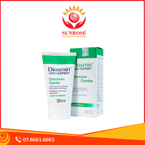  Gel bôi Diosmin Expert hỗ trợ điều trị suy giãn tĩnh mạch tuýp 150ml 