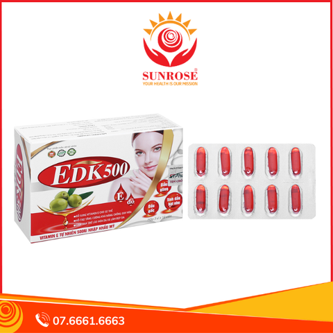  EDK500 hạn chế lão hóa, làm đẹp da hộp 30 viên 