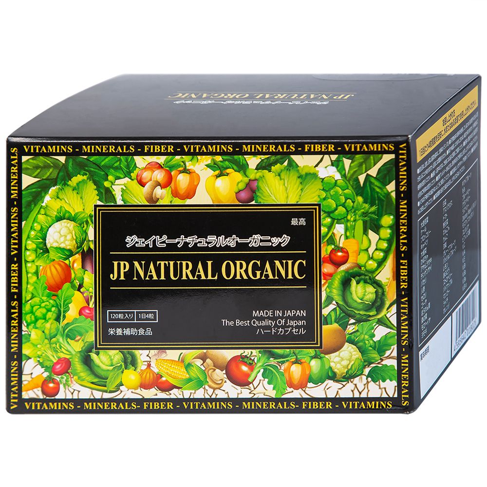  Viên uống JP Natural Organic bổ sung vitamin khoáng chất và chất xơ cho cơ thể (120 viên) 