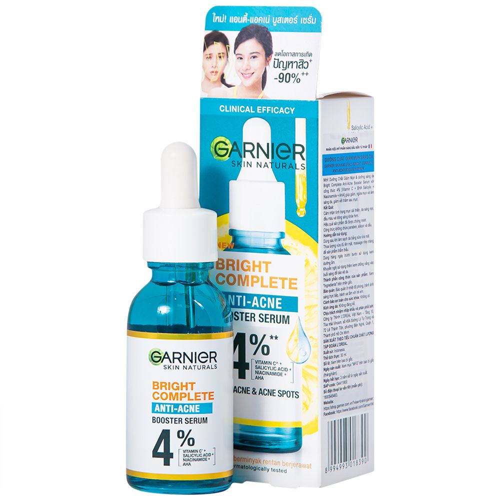 Dưỡng chất giảm mụn sáng da Garnier Skin Naturals Bright Complete Anti –  Sunrose.vn - TPCN Nhập khẩu Nhật Bản & Châu Âu