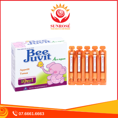  Dung dịch Beejuvit Ăn Ngon tăng cường tiêu hóa hộp 20 ống x 10ml 