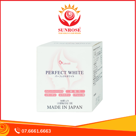  Viên uống Perfect White Jpanwell hỗ trợ làm đẹp da, giúp da trắng sáng (60 viên) 