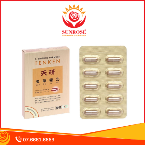 Đông trùng hạ thảo Tenken bồi bổ cơ thể hộp 60 viên 
