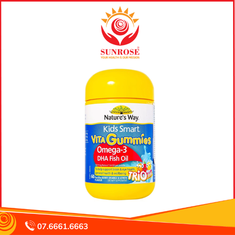  Viên nhai Kids Smart Vita Gummies hỗ trợ tăng cường sức khỏe (60 viên) 